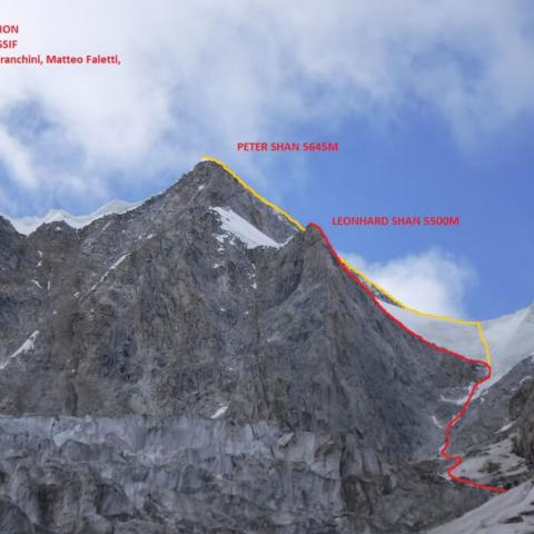 Mount Edgar summit and new Italian West Face climb in China